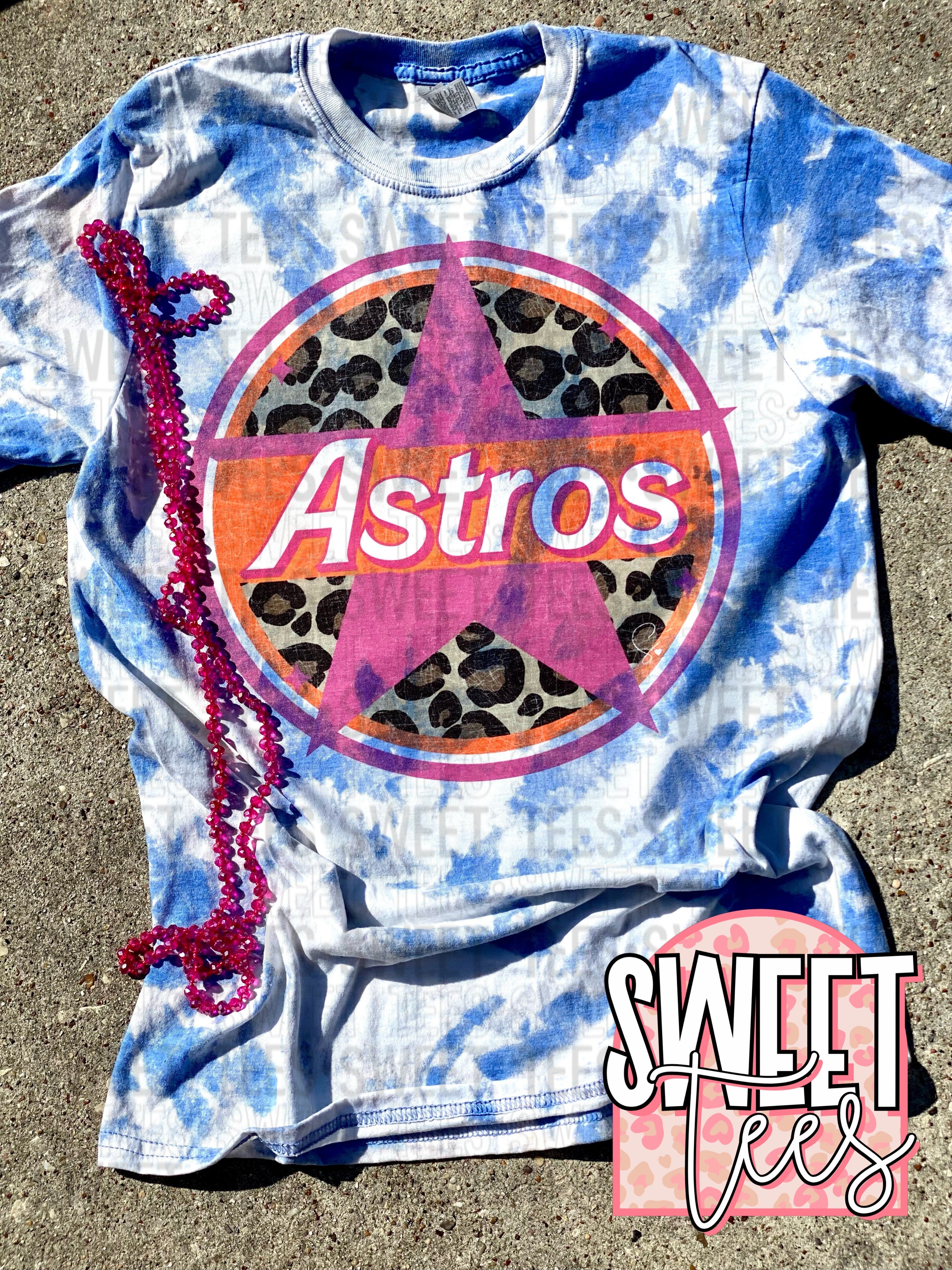 Pink astros tee