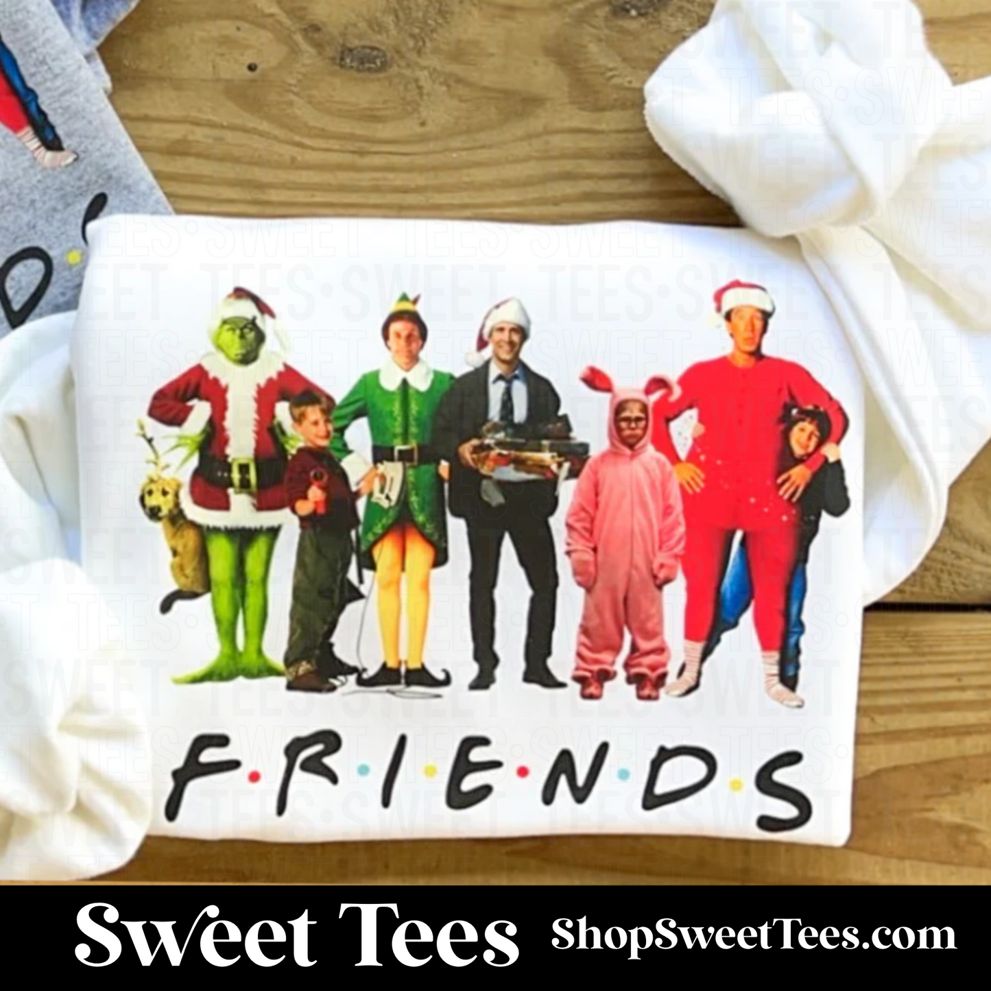 Friends Christmas Movies tee