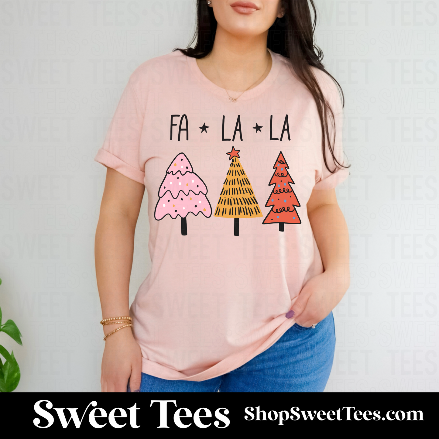 Fa La La Doodle Trees tee