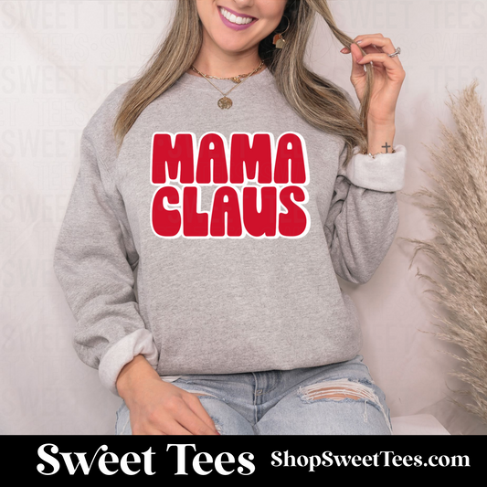 Mama Claus Sweatshirt - Gray