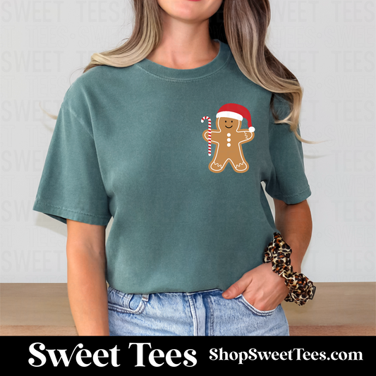 Gingerbread Pocket Print tee