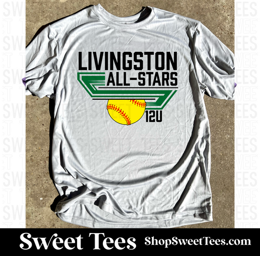 All-Stars Softball 12U Roster tee