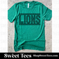 Lions Checker Off The Wall tee - green