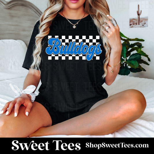 Bulldogs Checker - Black tee