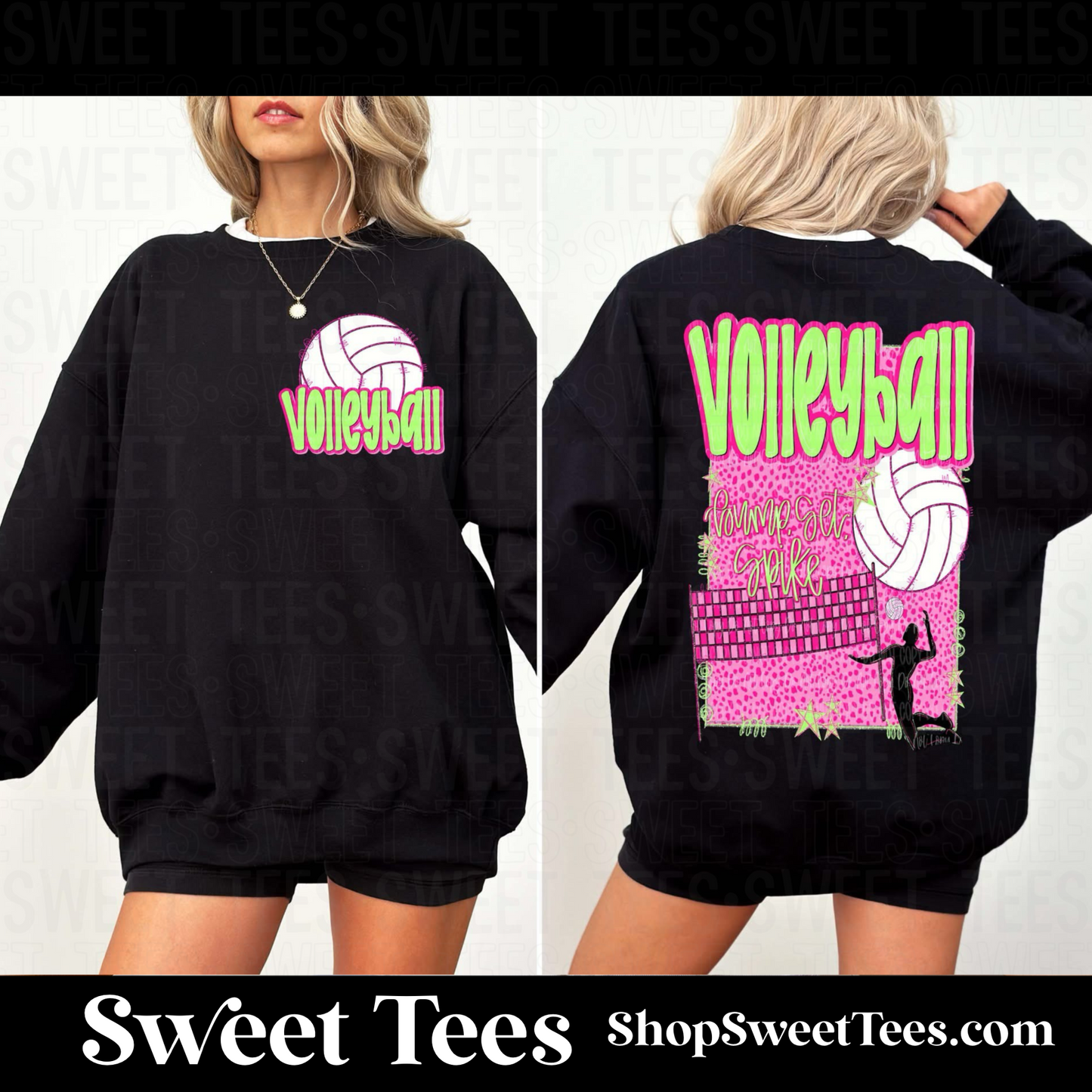 Trendy Volleyball Sweatshirt