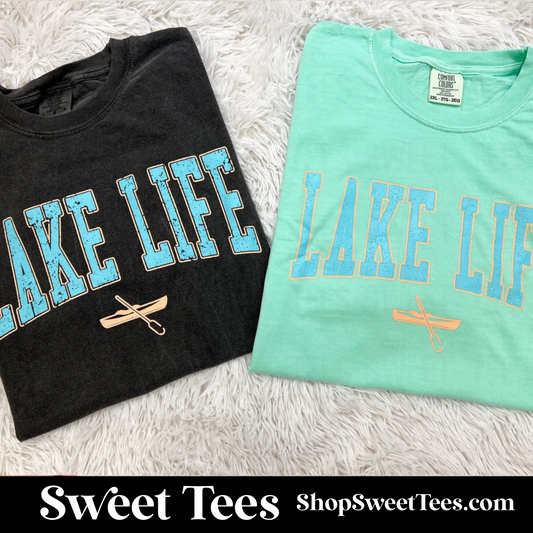 Lake Life Varsity tee