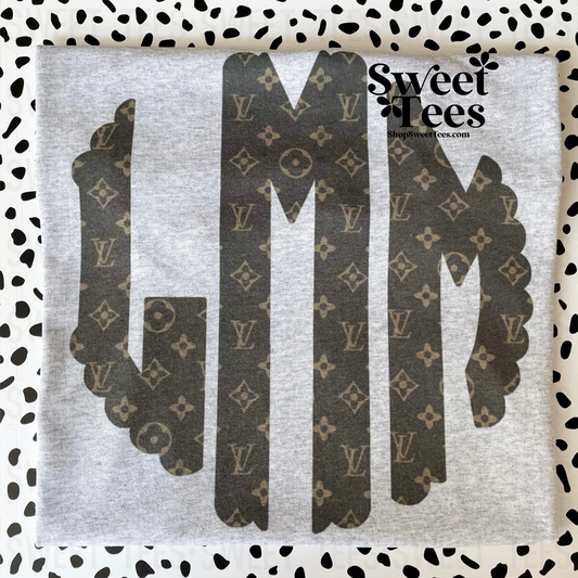 Designer Monogram tee