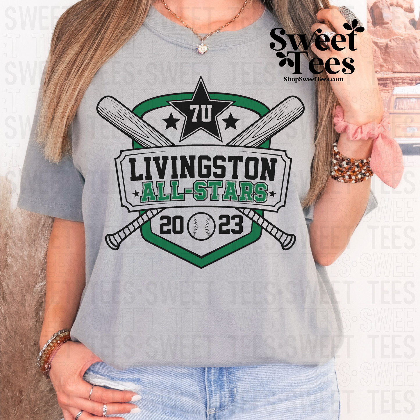 Livingston All-Stars Baseball Shield tee