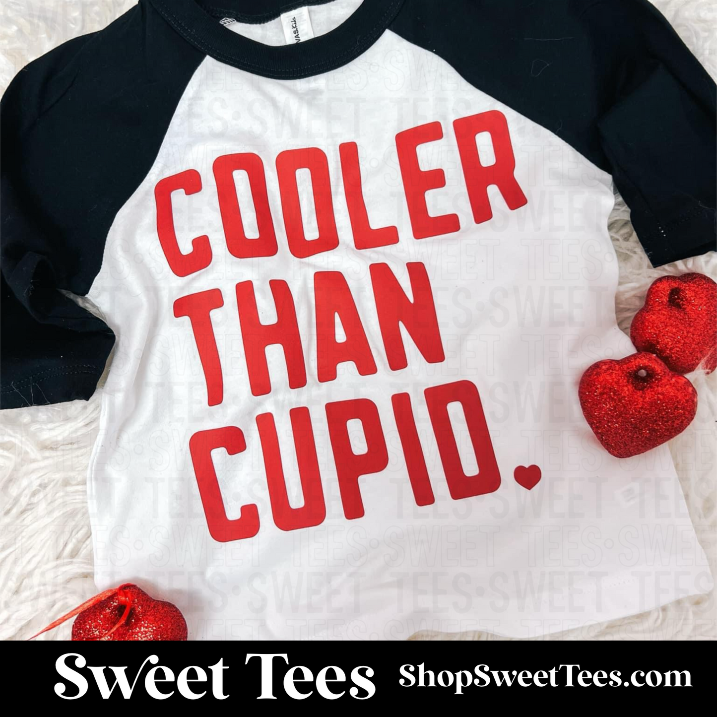 Cooler Than Cupid Quarter-Sleeve Raglan