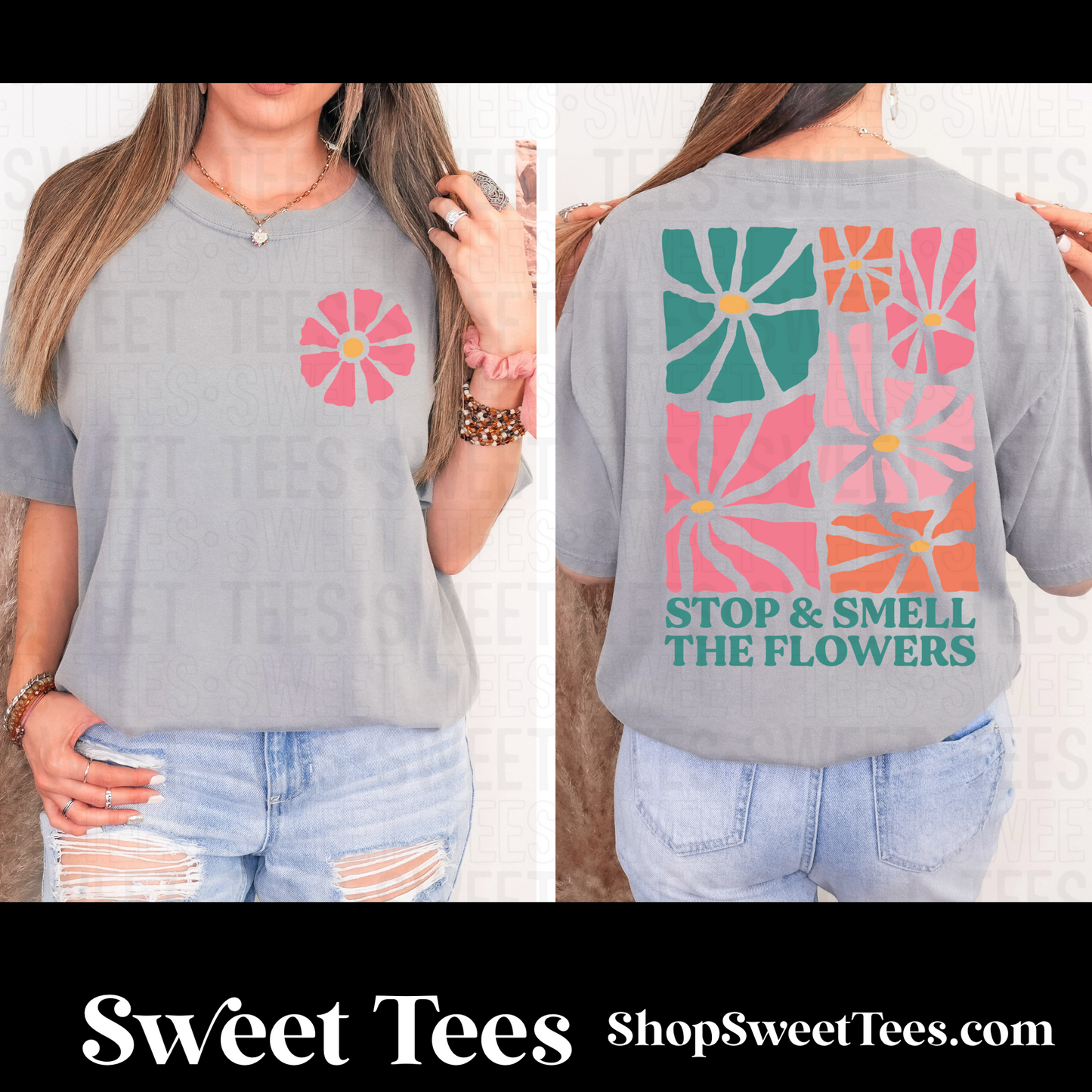 Stop and Smell the Flowers tee