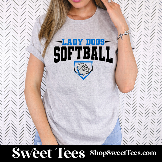 Lady Dogs Softball tee