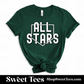 All-Stars Over Under Plate tee - Green