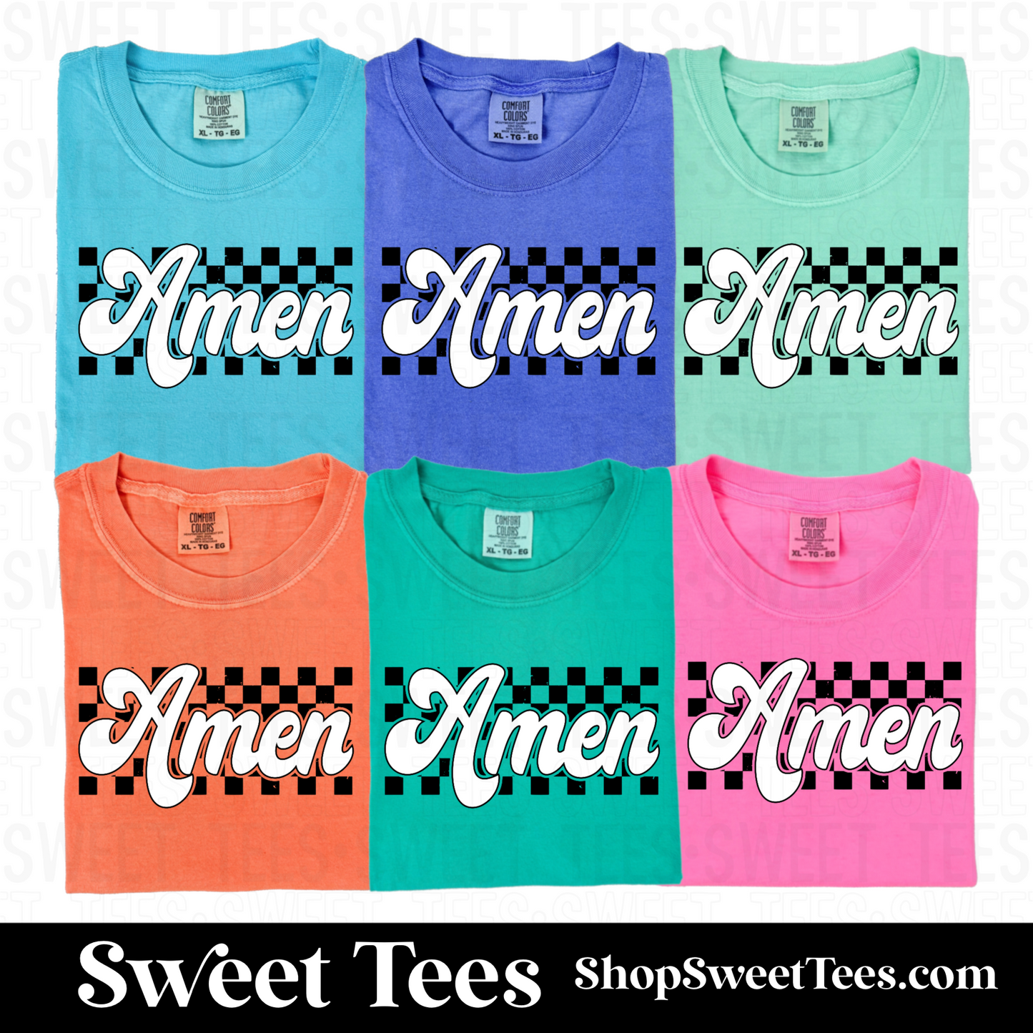 Amen Checker tee