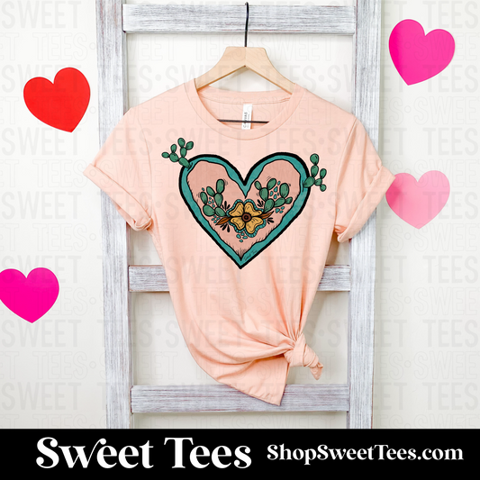 Heart Cactus tee