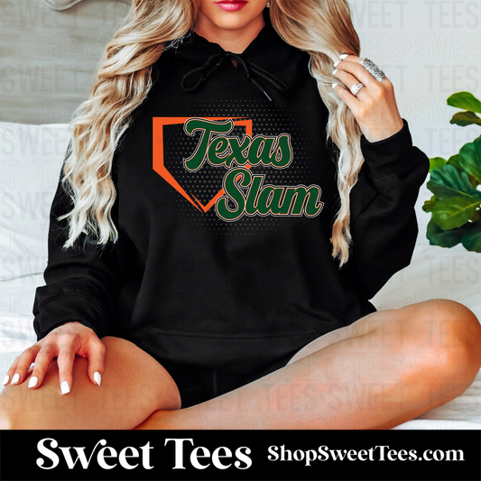 Texas Slam Orange Plate Dotted Hoodie