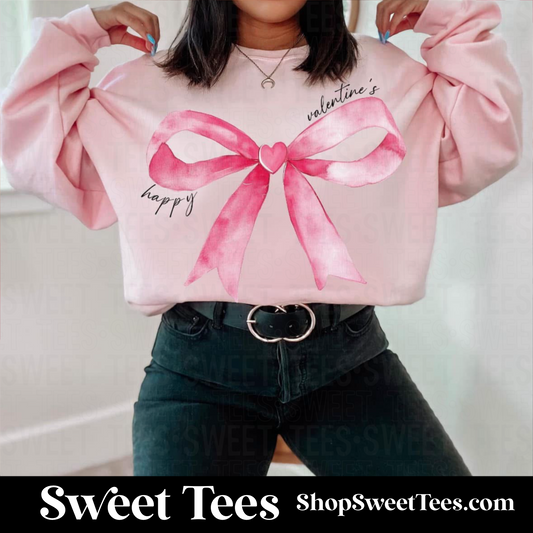 Valentine Bow Sweatshirt