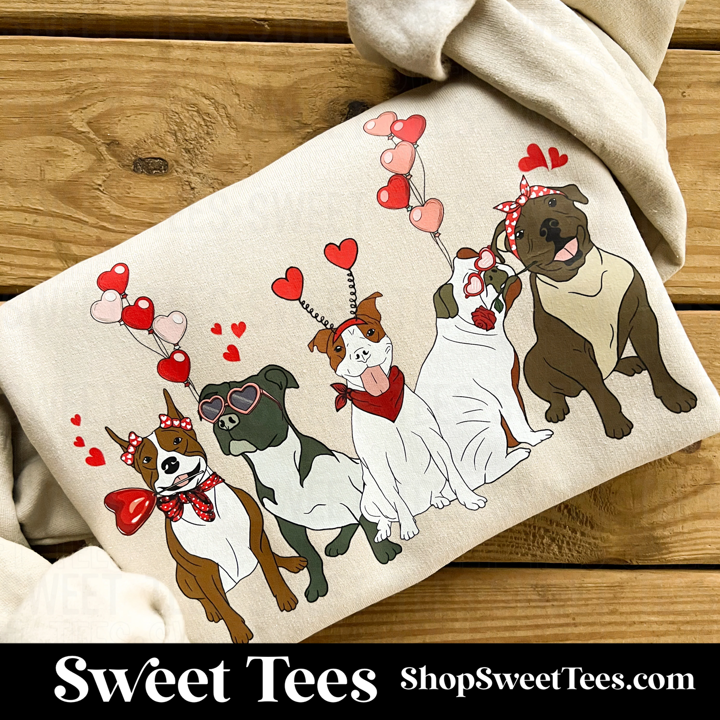 Pit Bull Valentine Sweatshirt