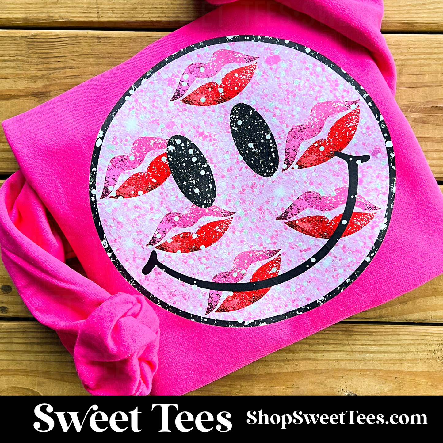 Sparkle Kissy Smile Sweatshirt