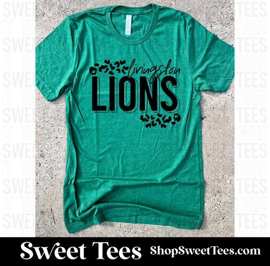 Lions Leopard Offset tee