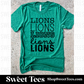 Lions Multi Font tee