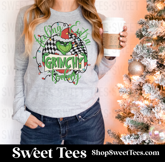 Checker Extra Grinchy Long Sleeve tee