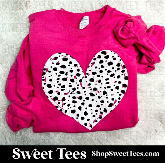 Dotted Heart Sweatshirt