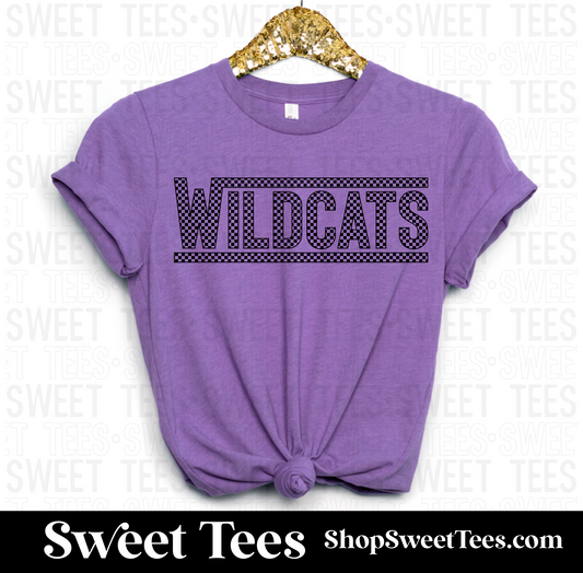 Big Sandy Wildcats Checkered Off The Wall tee