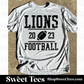 Lions Vintage College Football Drifit tee