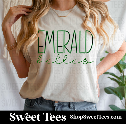 Emerald Belles Skinny Script tee