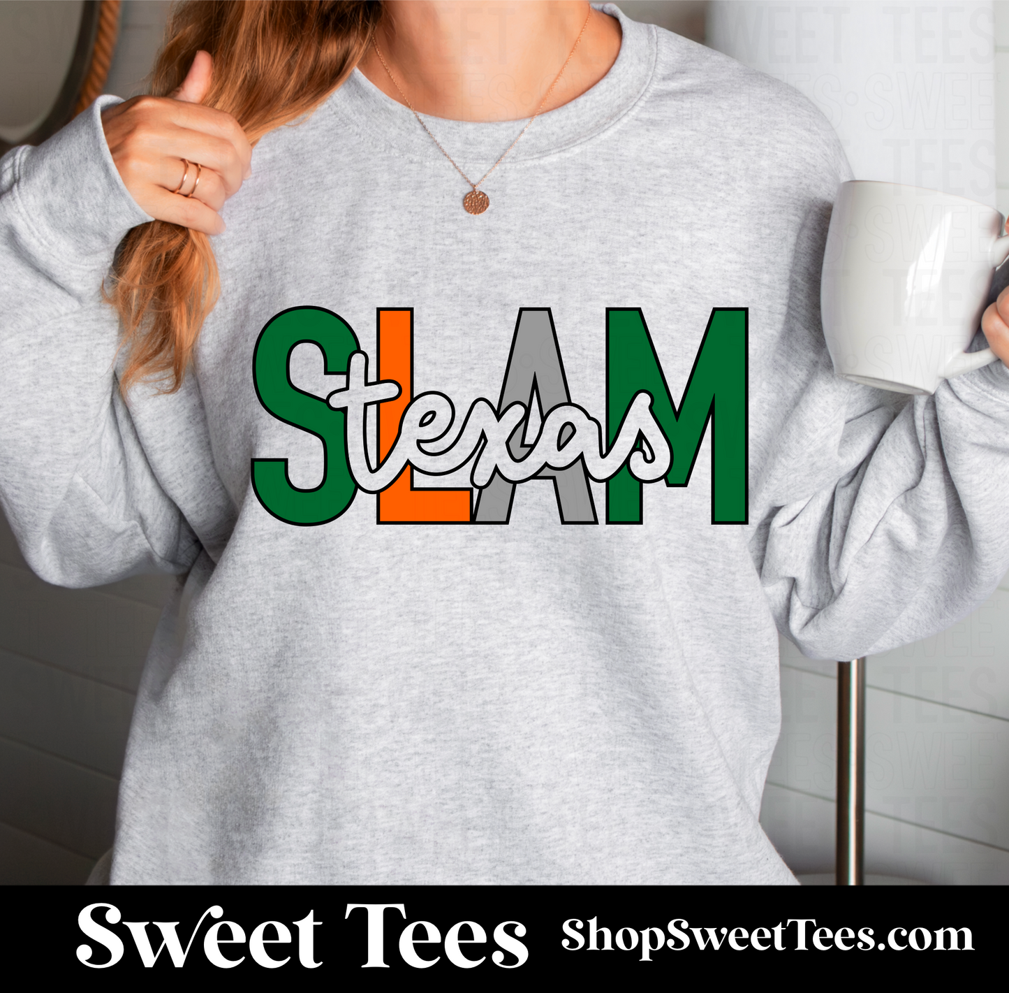 Texas Slam Lettered Sweatshirt