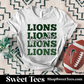 Lions Ombre Stacked tee