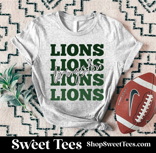 Lions Ombre Stacked tee