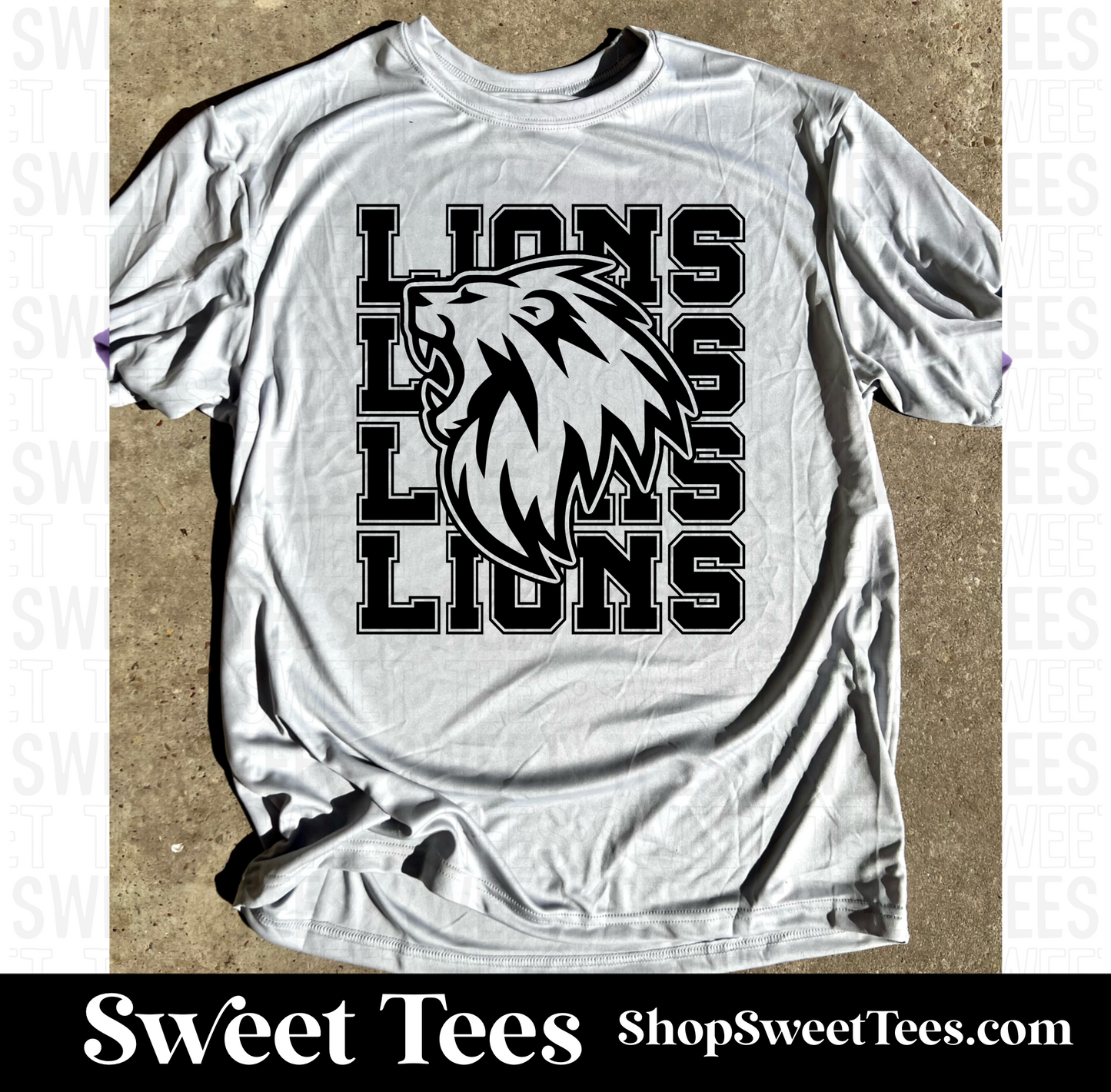 Lions Bold Mascot Drifit tee