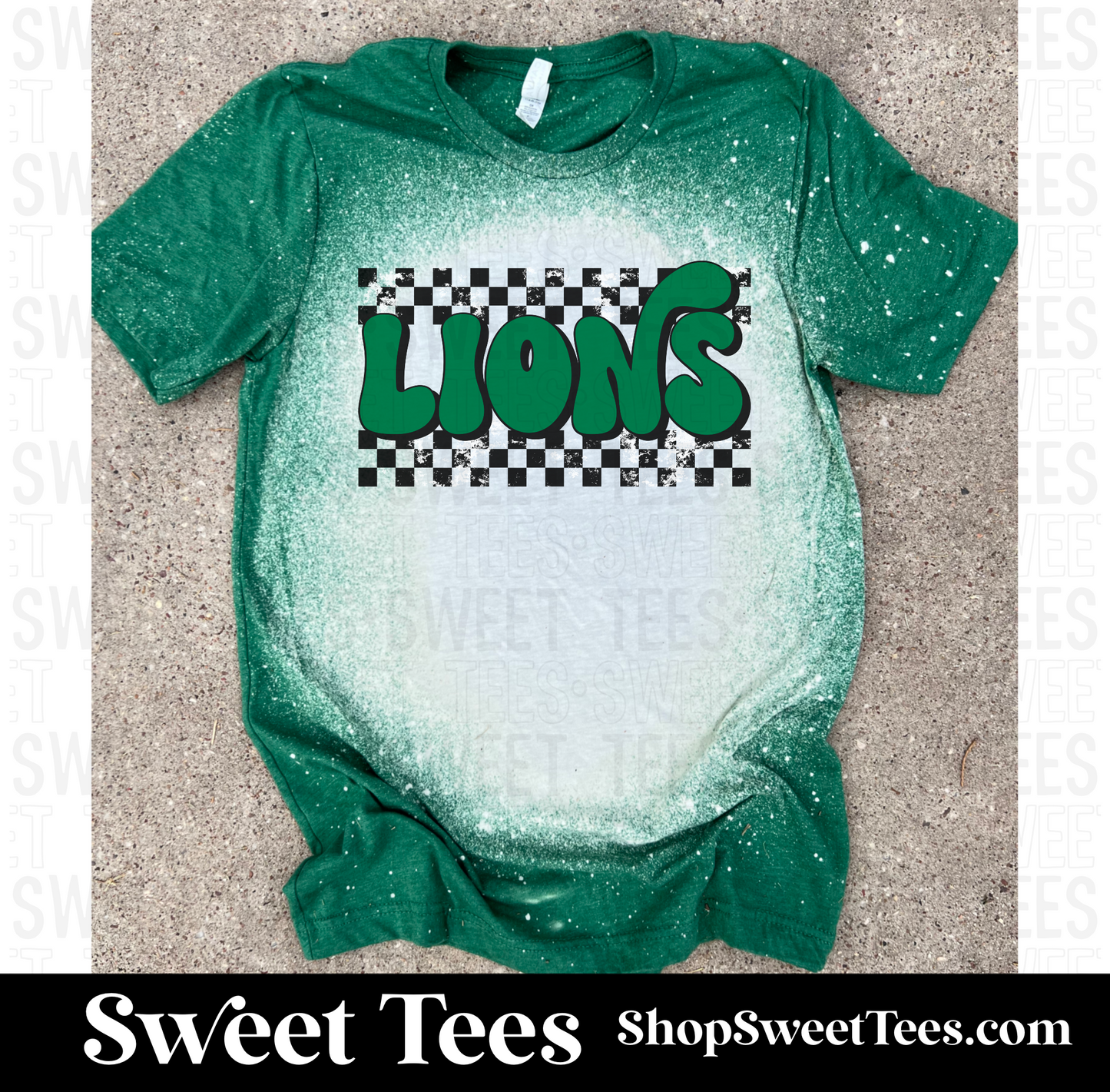 Lions Retro Checker tee