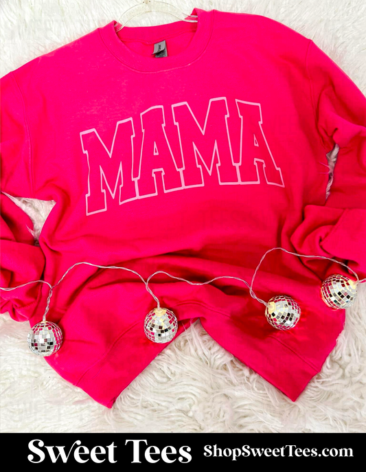 Mama Arched Pink Sweatshirt