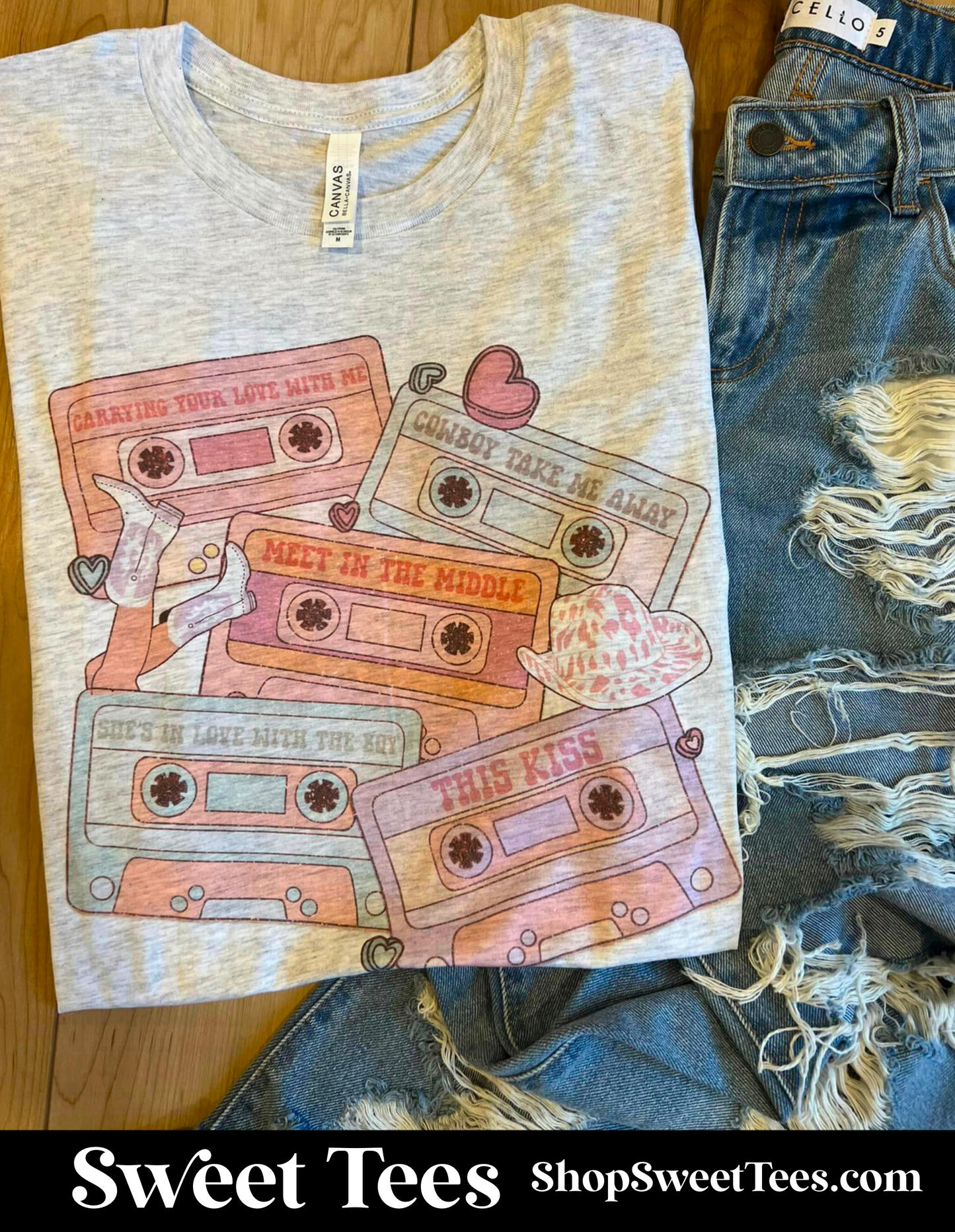 90s Country Love Tapes tee