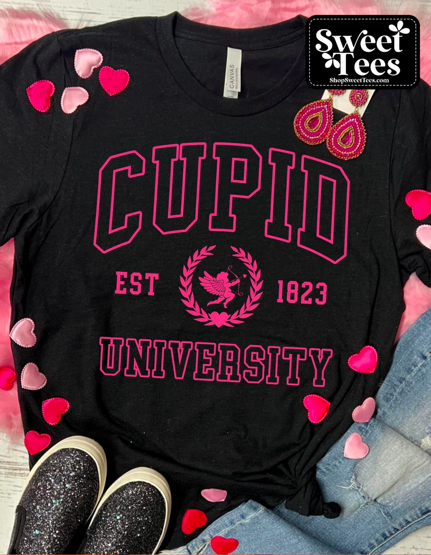 Cupid University tee - Black