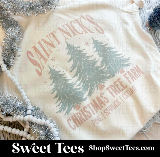 Saint Nicks Christmas Tree Farm tee