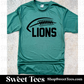 Lions Football Lined Drifit tee