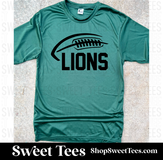 Lions Football Lined Drifit tee