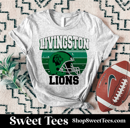 Lions Vintage Helmet Circle tee