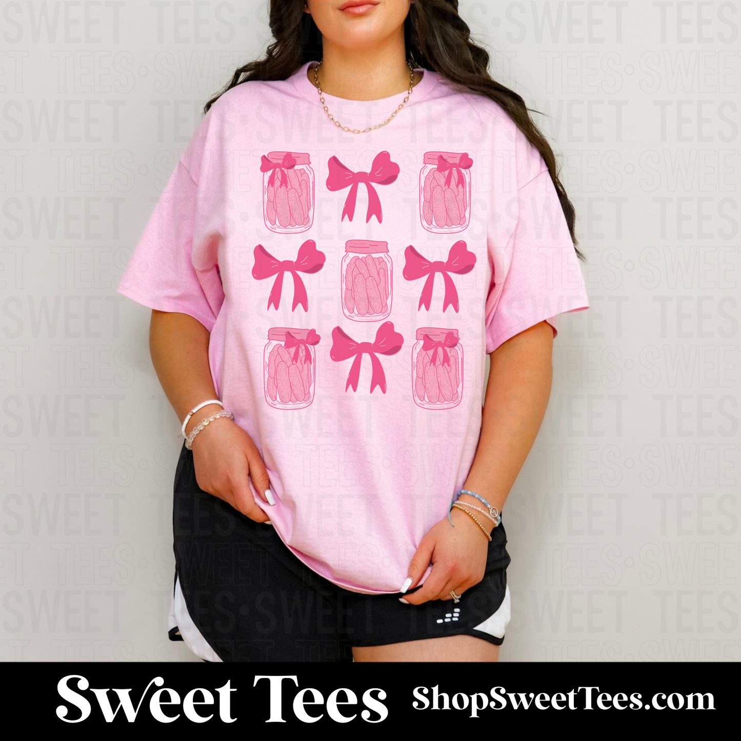 Pink Coquette Pickles tee