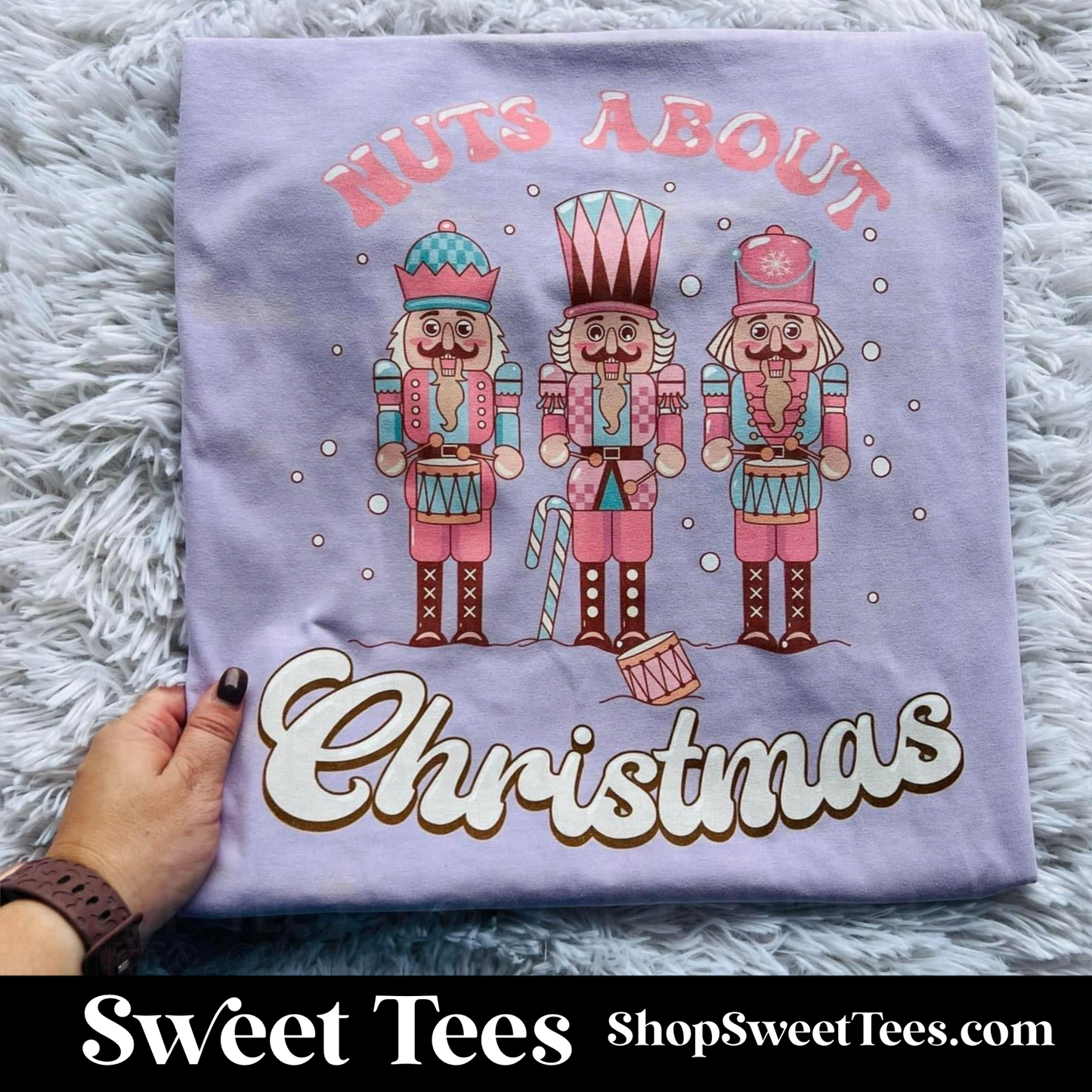 Nuts About Christmas Nutcracker tee