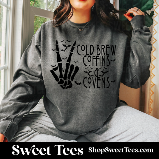 Cold Brew Coffins Covens Sweatshirt