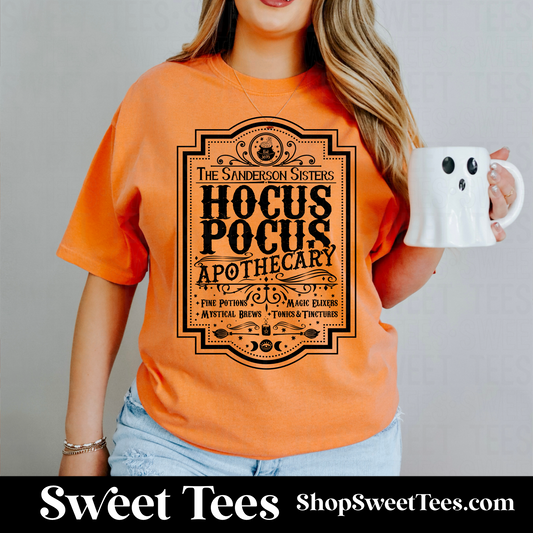 Hocus Pocus Apothecary tee