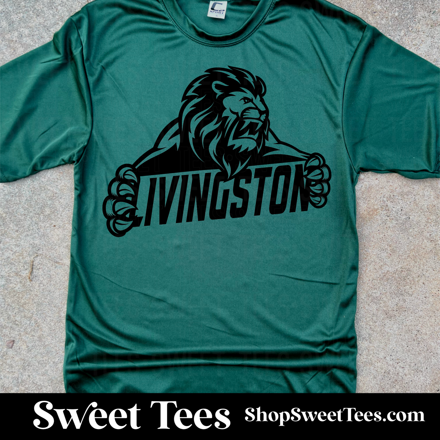 Livingston Lion Holding Drifit tee