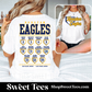 Houston Eagles Dotted Plate Roster tee