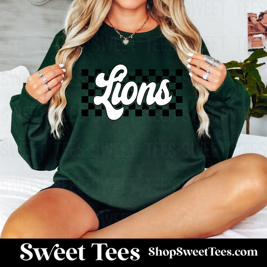 Lions Checker Sweatshirt