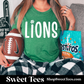 Lions Flower Font tee