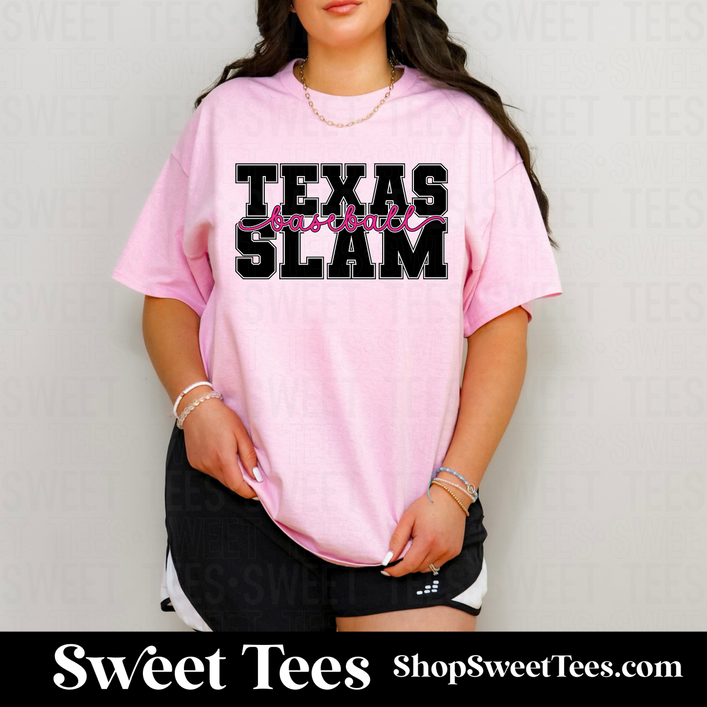 Slam Varsity Script tee - Pink